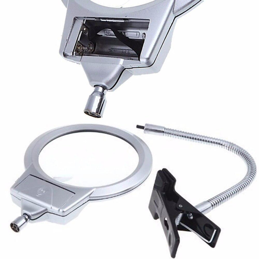 Contenu du coffret Loupe éclairante LED – Grossissement 5x et 11x