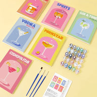 Coffret "Cocktails Colorés" – 6 peintures par numéro