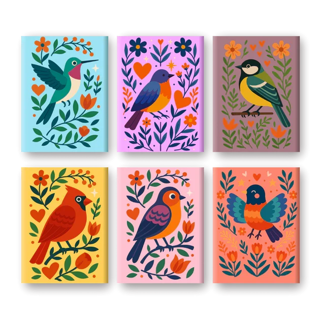 Coffret "Piou-piou" – 6 peintures par numéro