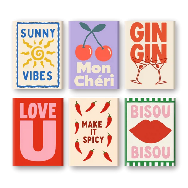 Coffret "Bisou-Bisou" – 6 peintures par numéro