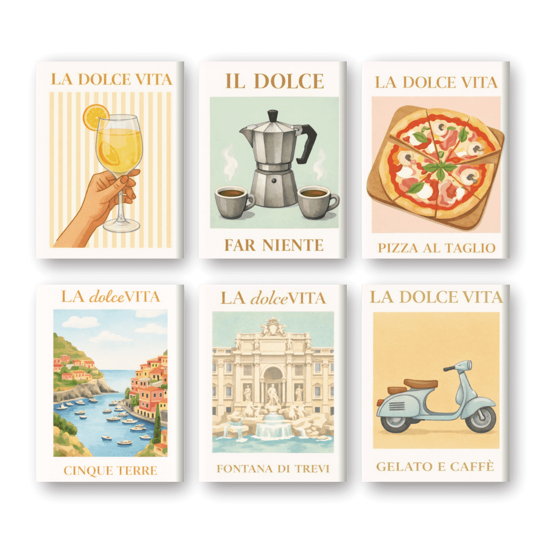 Coffret "Bella Italia" – 6 peintures par numéro