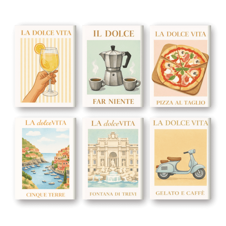 Coffret "Bella Italia" – 6 peintures par numéro
