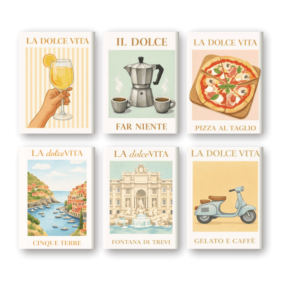 Coffret "Bella Italia" – 6 peintures par numéro terminé