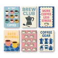 Coffret "D'abord un Café" – 6 peintures par numéro