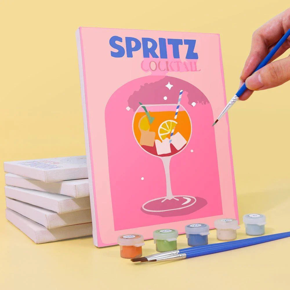 Coffret "Cocktails Colorés" – 6 peintures par numéro