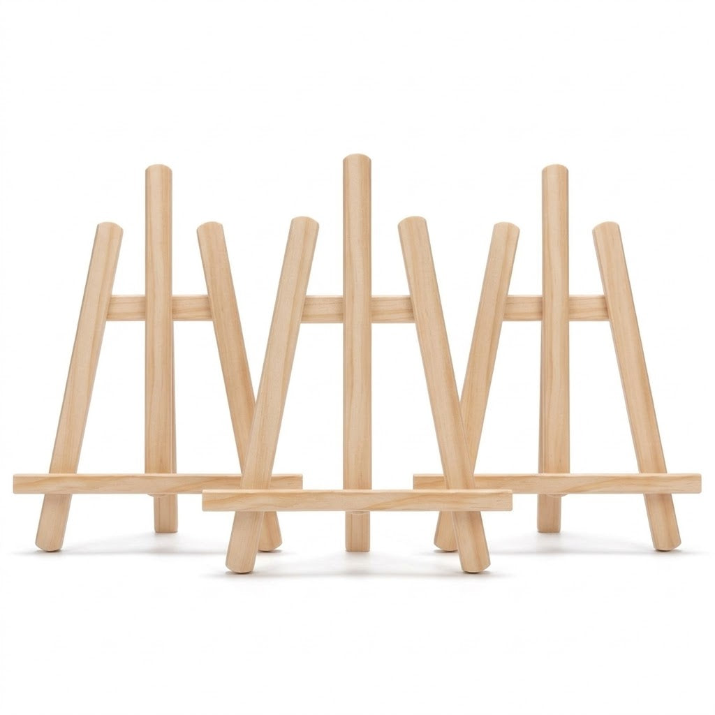 Petit chevalet en bois - Pack de 3