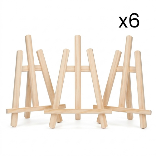 Petit chevalet en bois - Pack de 6