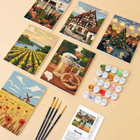 Coffret "Alsace" – 6 peintures par numéro