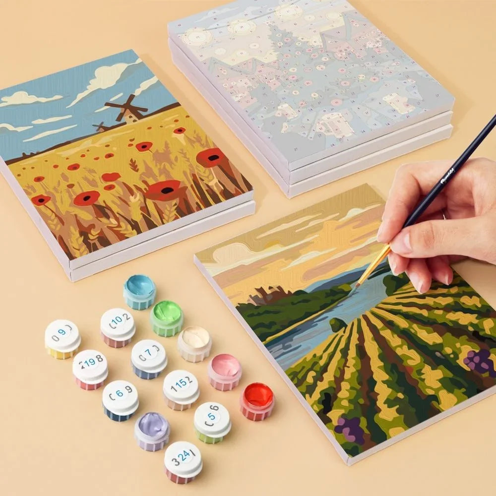 Coffret "Alsace" – 6 peintures par numéro
