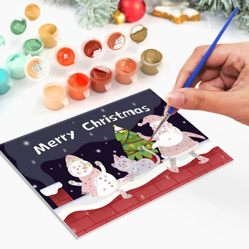 Cartes de Noël à Peindre – Série 4