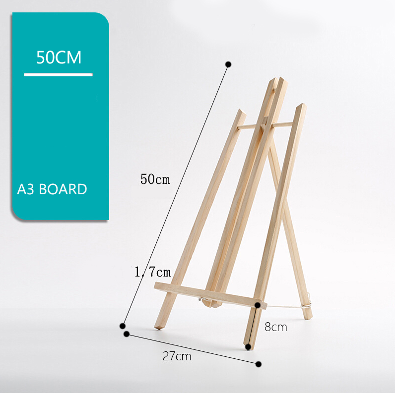 Chevalet de table pliable – Bois 27 × 50 cm