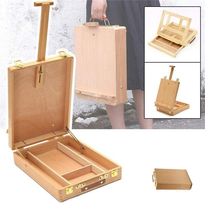 Chevalet de table avec rangement – Bois