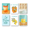 Coffret "Agrumes & Mer" – 6 peintures par numéro