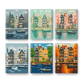 Coffret "Amsterdam" – 6 peintures par numéro
