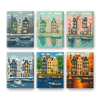 Coffret "Amsterdam" – 6 peintures par numéro