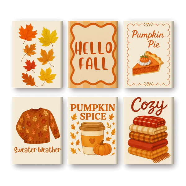 Coffret "Automne" – 6 peintures par numéro