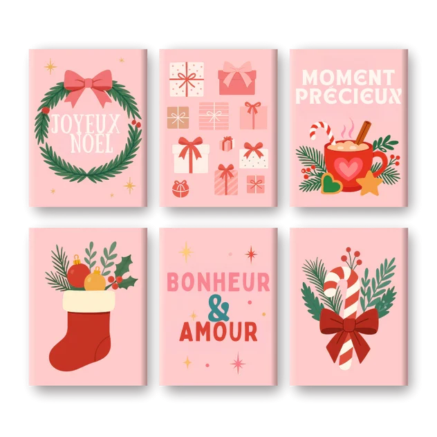 Coffret "Noël Tendresse" – 6 peintures par numéro