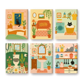 Coffret "Chaton fait sa vie" – 6 peintures par numéro
