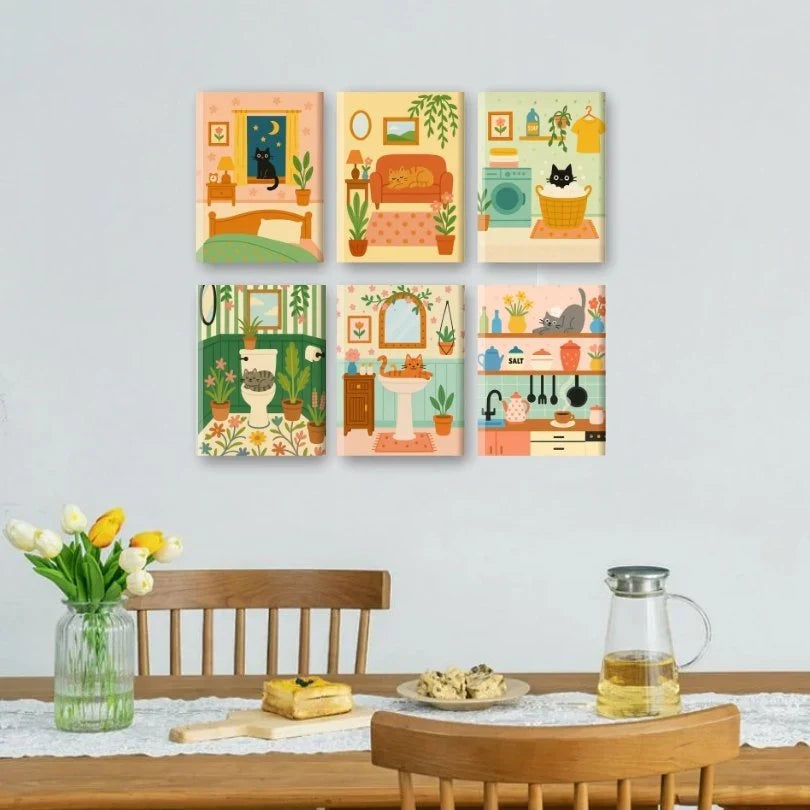 Toile numérotée avant peinture