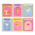 Coffret "Cocktails Colorés" – 6 peintures par numéro