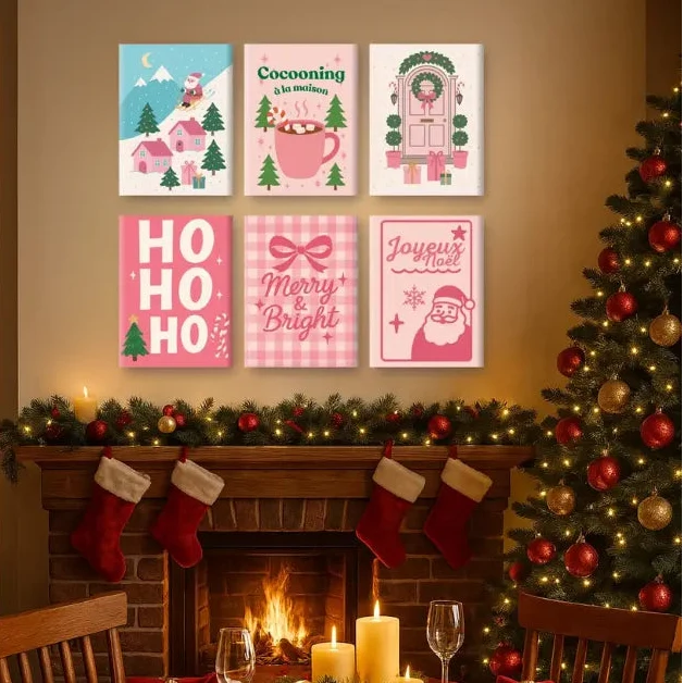 Coffret "Noël Cocooning" – 6 peintures par numéro