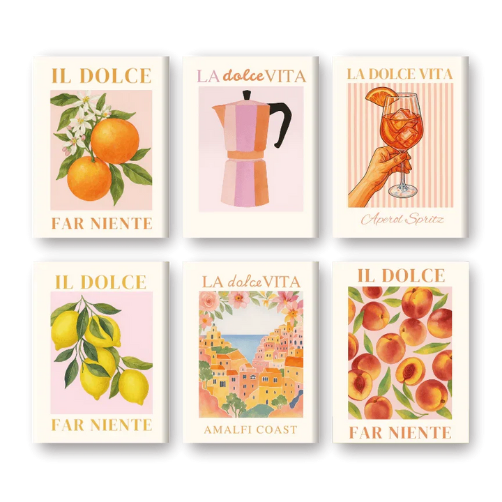 Coffret "Dolce Vita" – 6 peintures par numéro