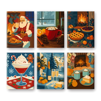 Coffret "Douce soirée d’hiver" – 6 peintures par numéro