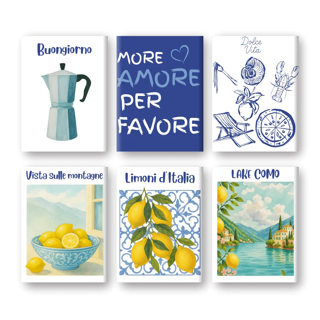 Coffret "Été Italien" – 6 peintures par numéro