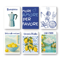 Coffret "Été Italien" – 6 peintures par numéro