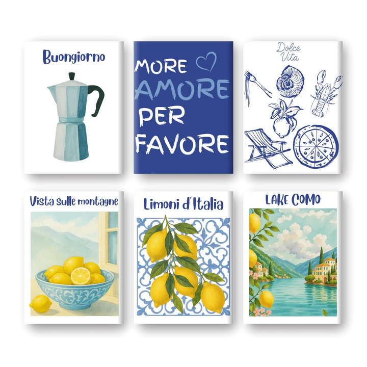 Coffret "Été Italien" – 6 peintures par numéro