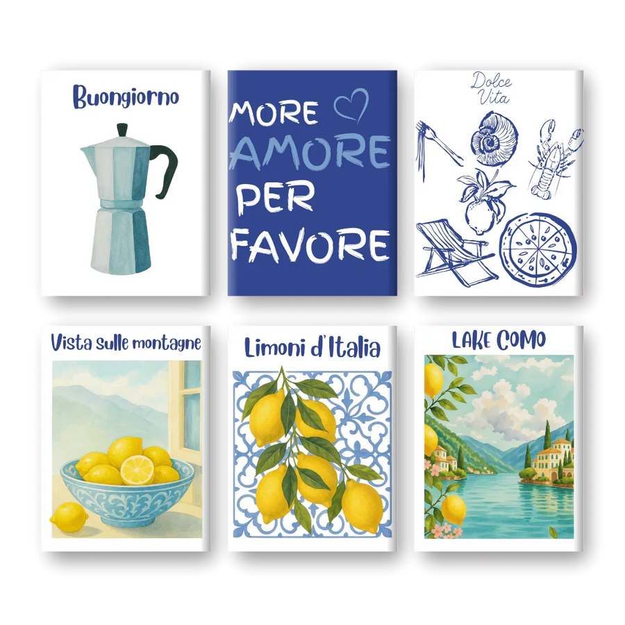 Coffret "Été Italien" – 6 peintures par numéro terminé