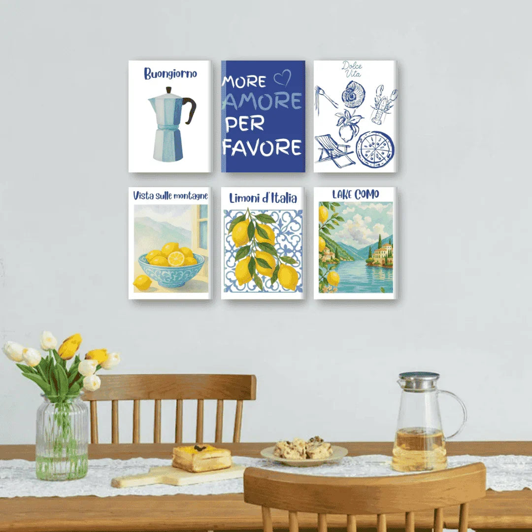 Coffret "Été Italien" – 6 peintures par numéro