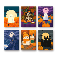 Coffret "Halloween Approche" – 6 peintures par numéro