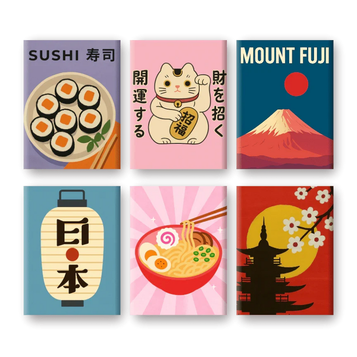 Coffret "Kawaii" – 6 peintures par numéro