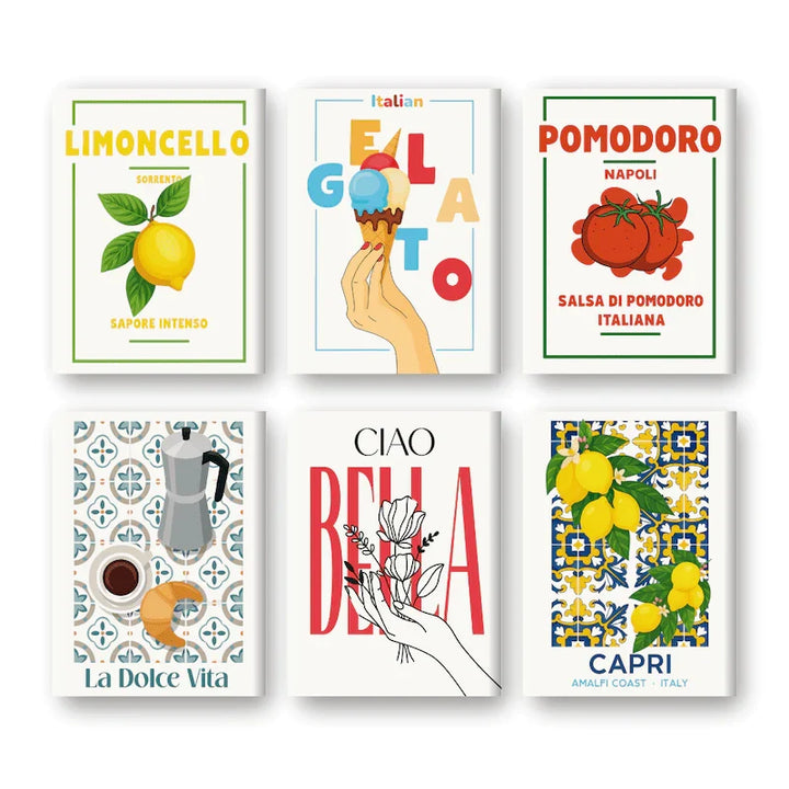 Coffret "L’Italien" – 6 peintures par numéro