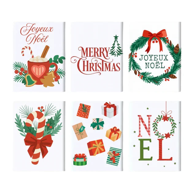 Coffret "Noël Classique" – 6 peintures par numéro