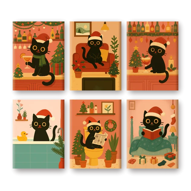 Coffret "Miaouël" – 6 peintures par numéro