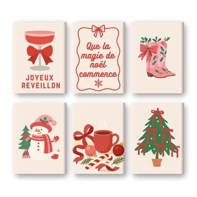 Coffret "Noël glamour" – 6 peintures par numéro