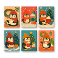 Coffret "Pingouinouuu" – 6 peintures par numéro