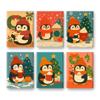Coffret "Pingouinouuu" – 6 peintures par numéro