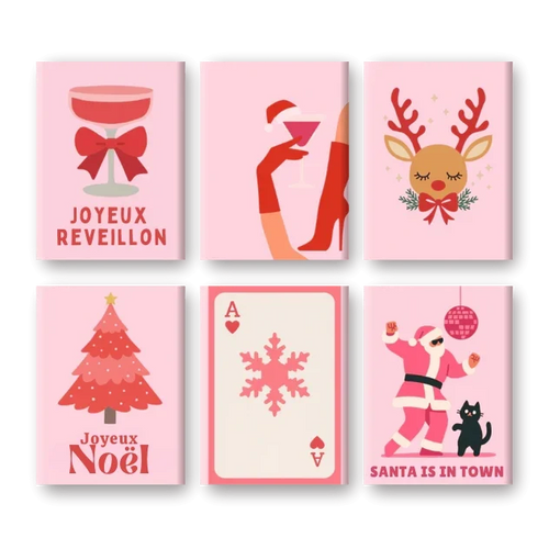 Coffret "Réveillon Girly" – 6 peintures par numéro