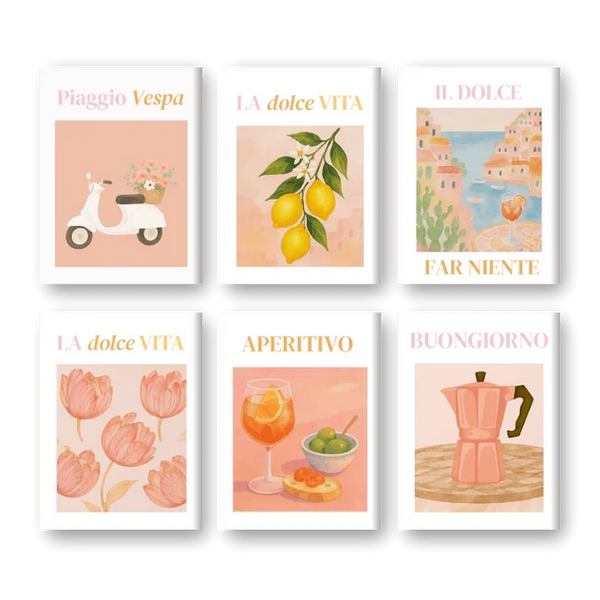 Coffret "Vibes Italiennes" – 6 peintures par numéro