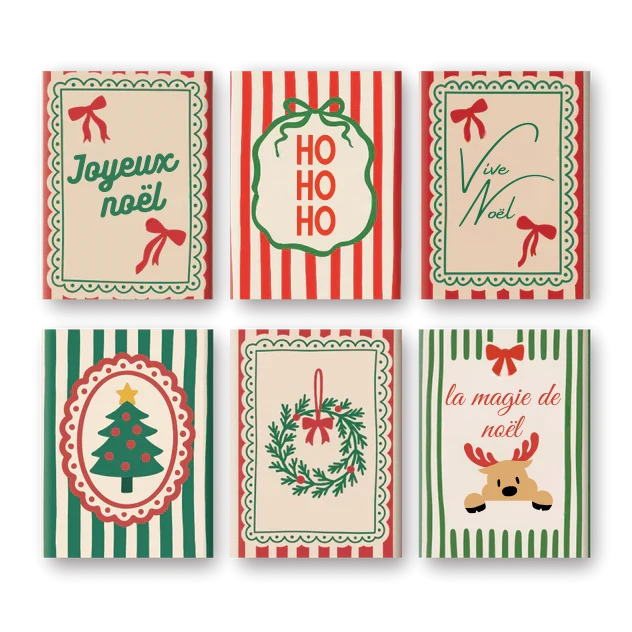 Coffret "Vive Noël" – 6 peintures par numéro