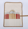 Étui à pinceaux en toile – Pinceaux inclus