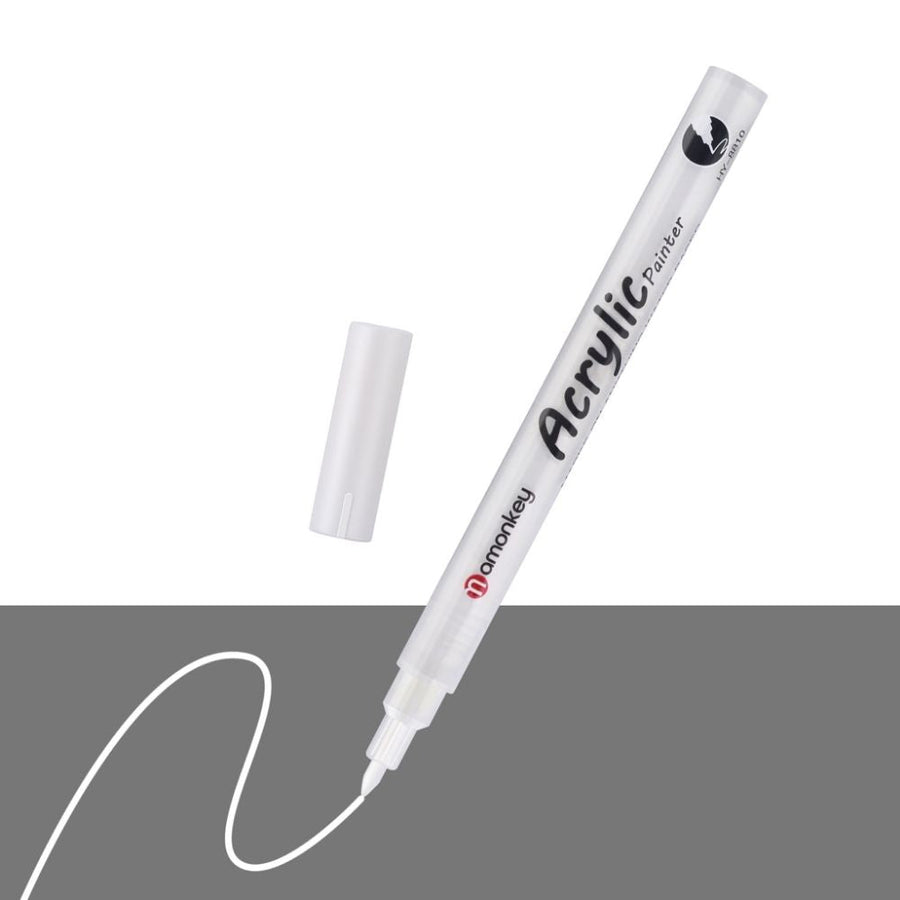 Marqueur acrylique blanc – Masquez les numéros terminé