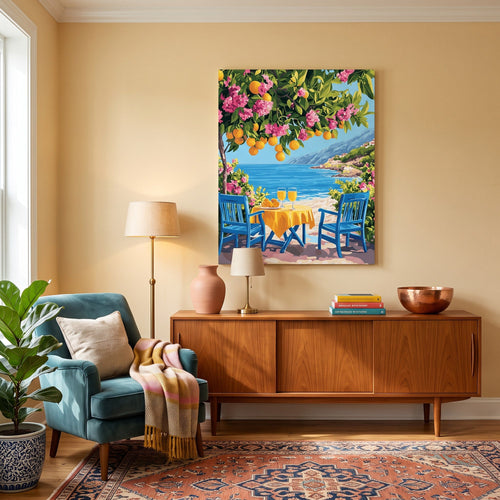 Agrumes en Bord de Mer | Peinture par numéro 30×40 cm