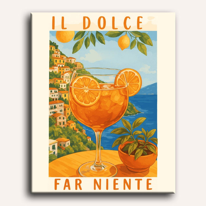 Aperol en Italie | Peinture par numéro 30×40 cm