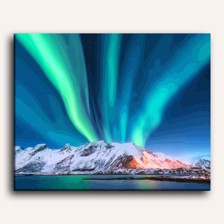 Aurores Norvégiennes | Peinture par numéro 30×40 cm