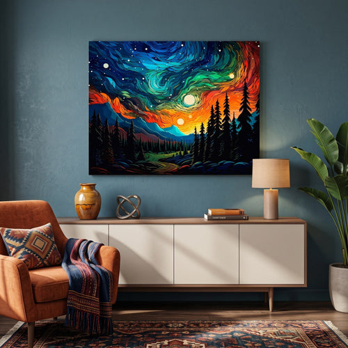 Aurores sur la Forêt | Peinture par numéro 30×40 cm
