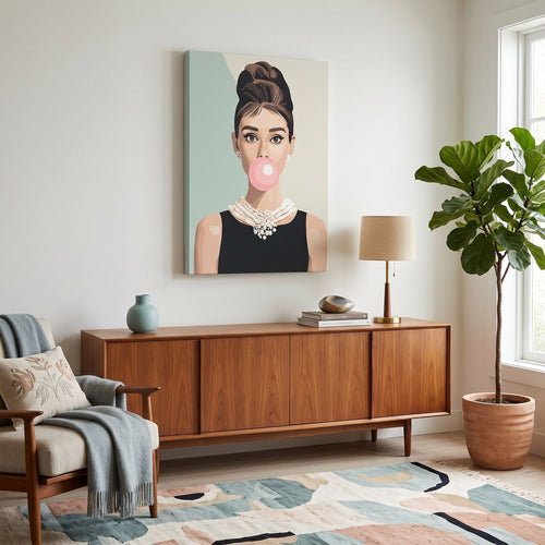 Bulle de Chewing-gum | Peinture par numéro 30×40 cm